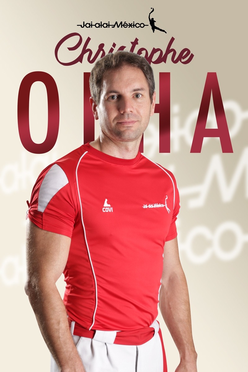 Christophe Olha en Jai alai México Christophe Olha en Jai alai México