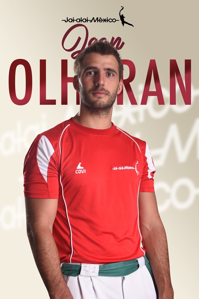 Jean Olharan en Jai alai México Jean Olharan en Jai alai México