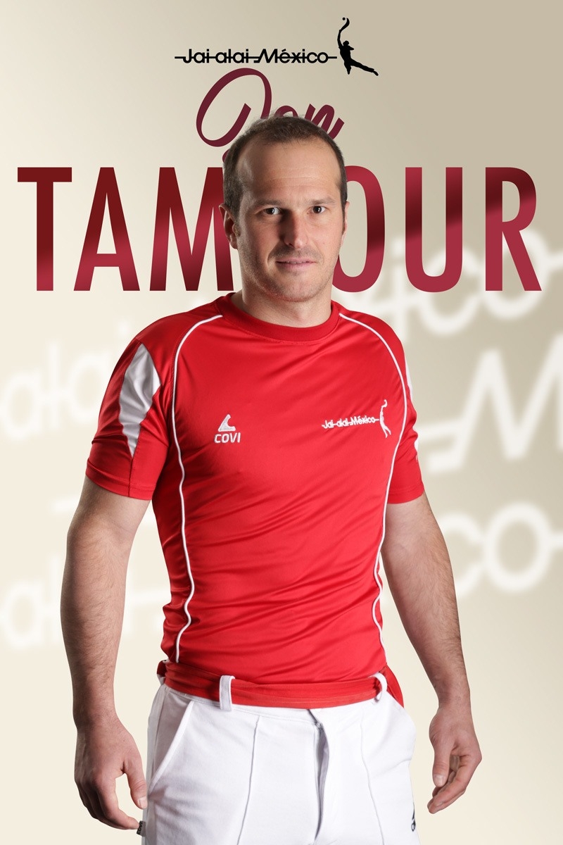 Jon Tambour en Jai alai México Jon Tambour en Jai alai México