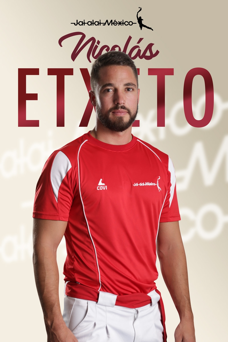 Nicolás Etxeto en Jai alai México Nicolás Etxeto en Jai alai México