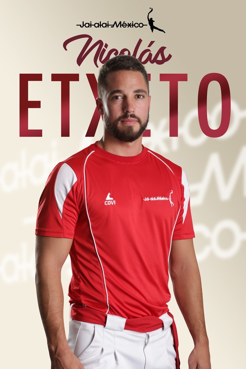 Nicolás Etxeto en Jai alai México Nicolás Etxeto en Jai alai México