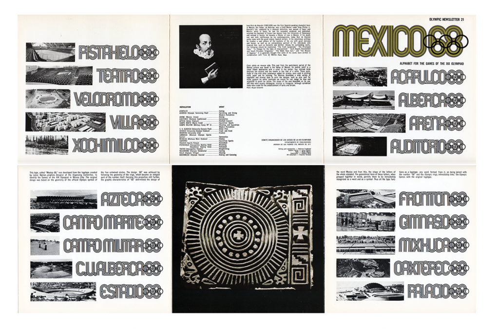 El eco del icónico diseño de México 68 —Próxima estación: jai alai